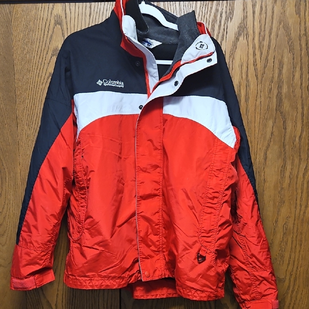 Columbia Red and Black Core Interchange Jacket